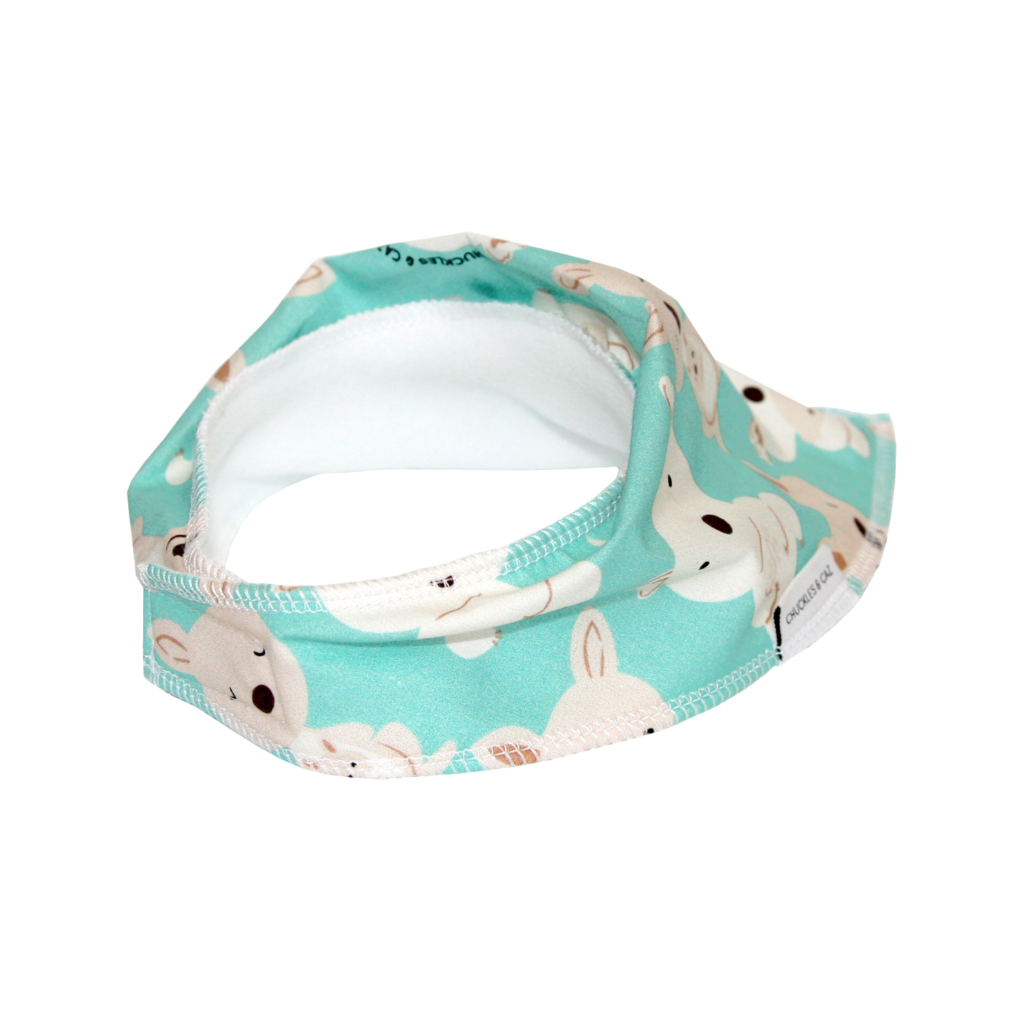 Aqua Kangaroo & Koala Dribble Bib - Chuckles & Caz