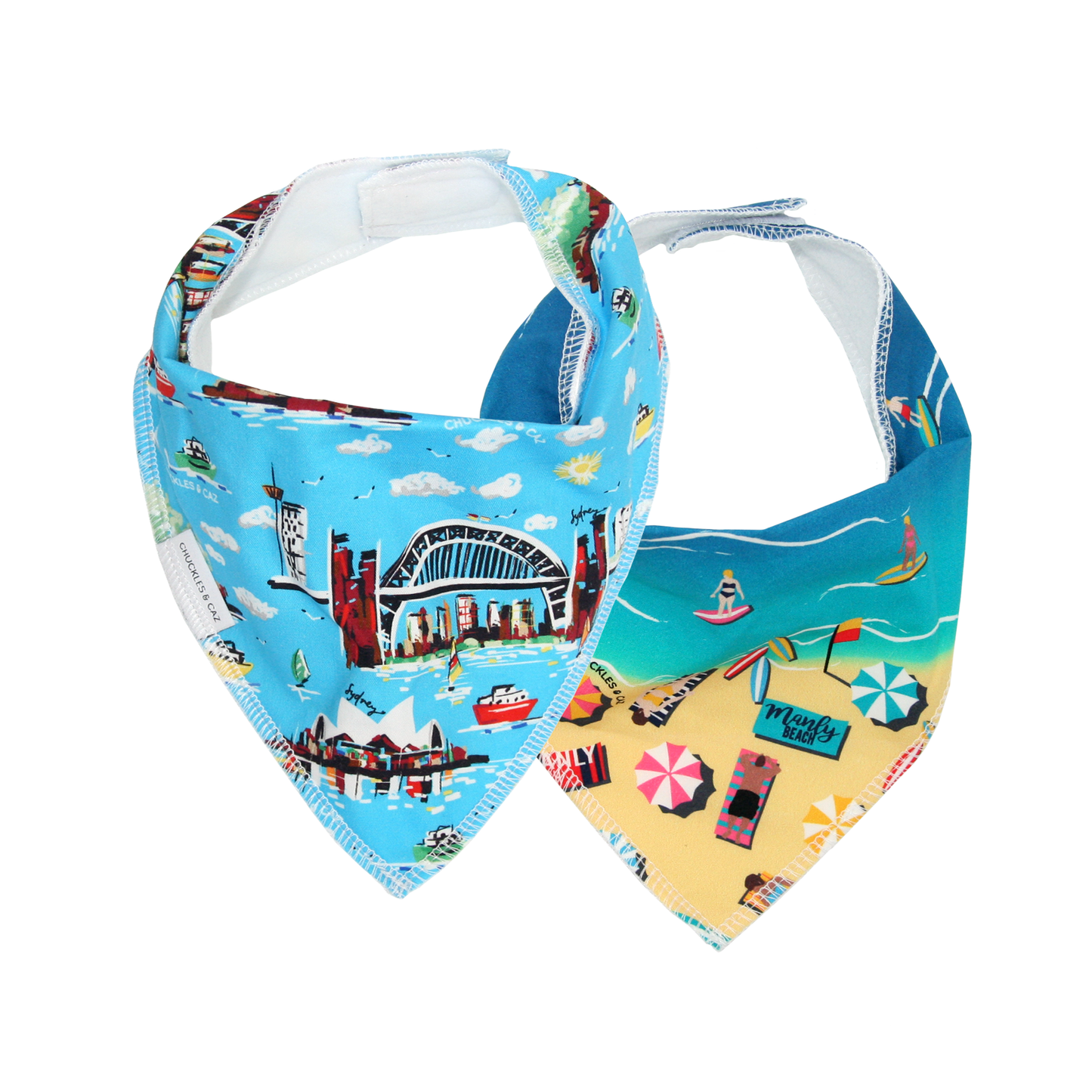 Aussie Dribble Bib 2pk - Gift Set 4 - Chuckles & Caz