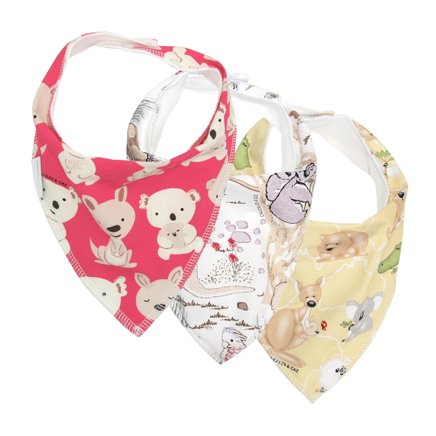 Aussie Dribble Bib 3pk - Gift Set 2 - Chuckles & Caz