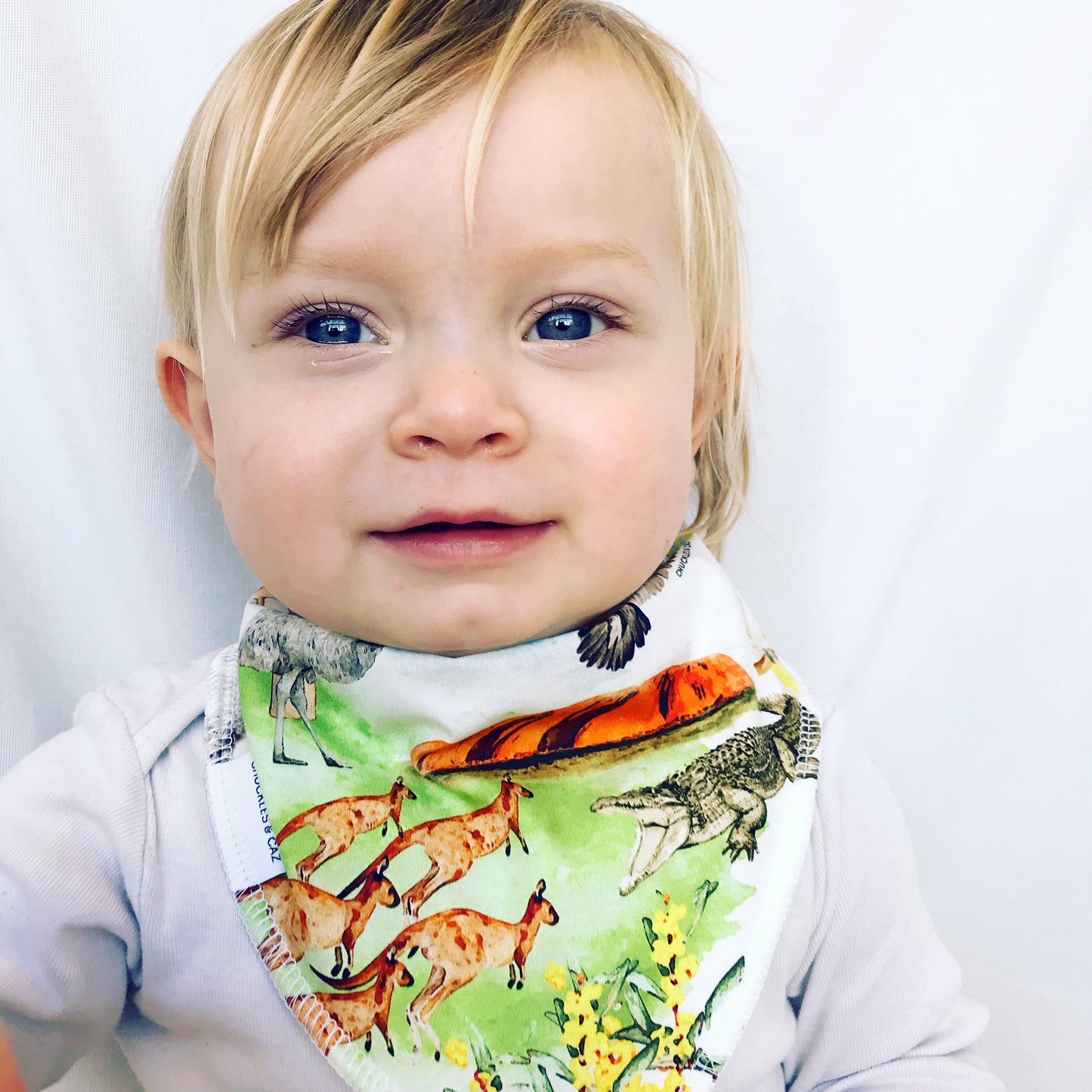Australian Watercolour Dribble Bib - Chuckles & Caz