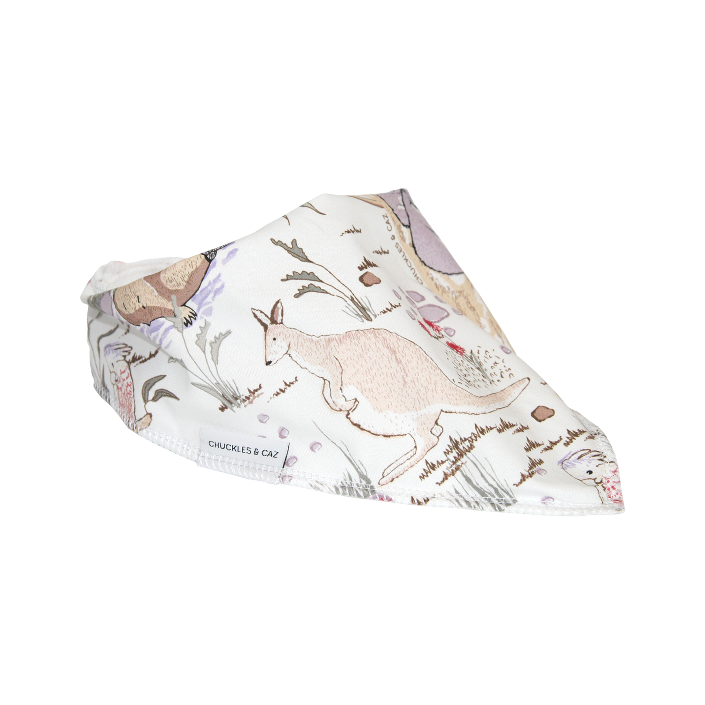 Australian Sketched Animals Dribble Bib - Chuckles & Caz