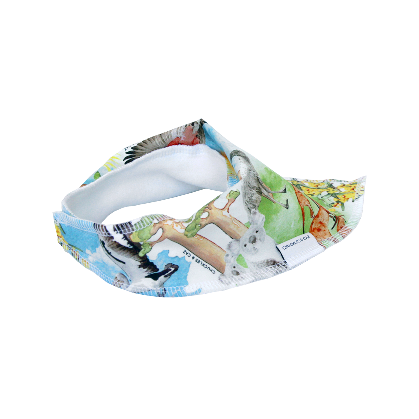 Australian Watercolour Dribble Bib - Chuckles & Caz