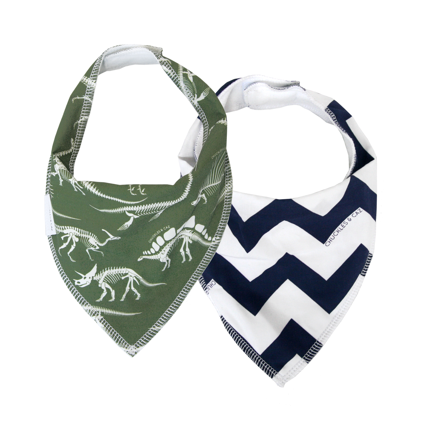 Boys Dribble Bib 2pk - Gift Set 3 - Chuckles & Caz