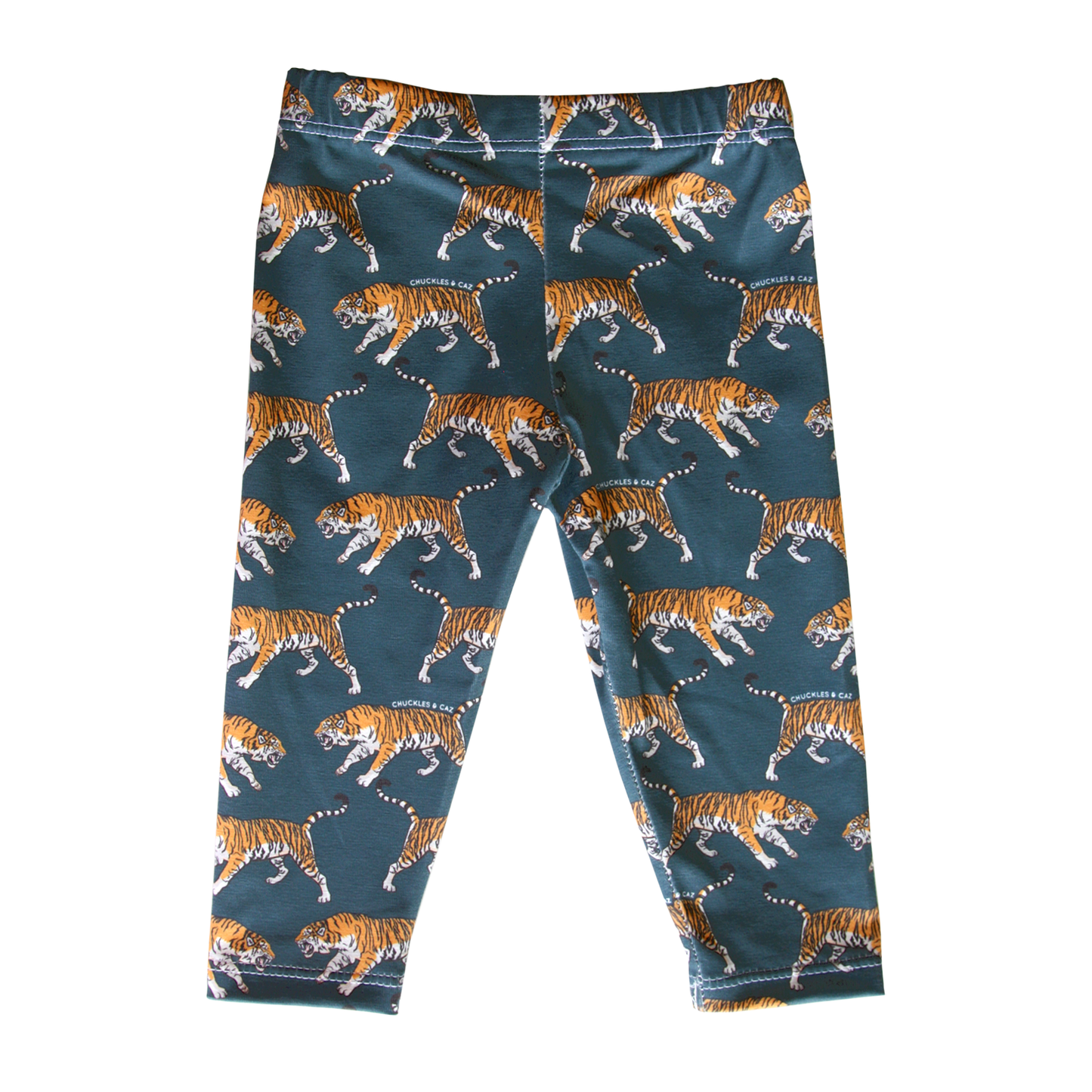 Navy Tiger Dribble Bib & Leggings - Gift Set - Chuckles & Caz