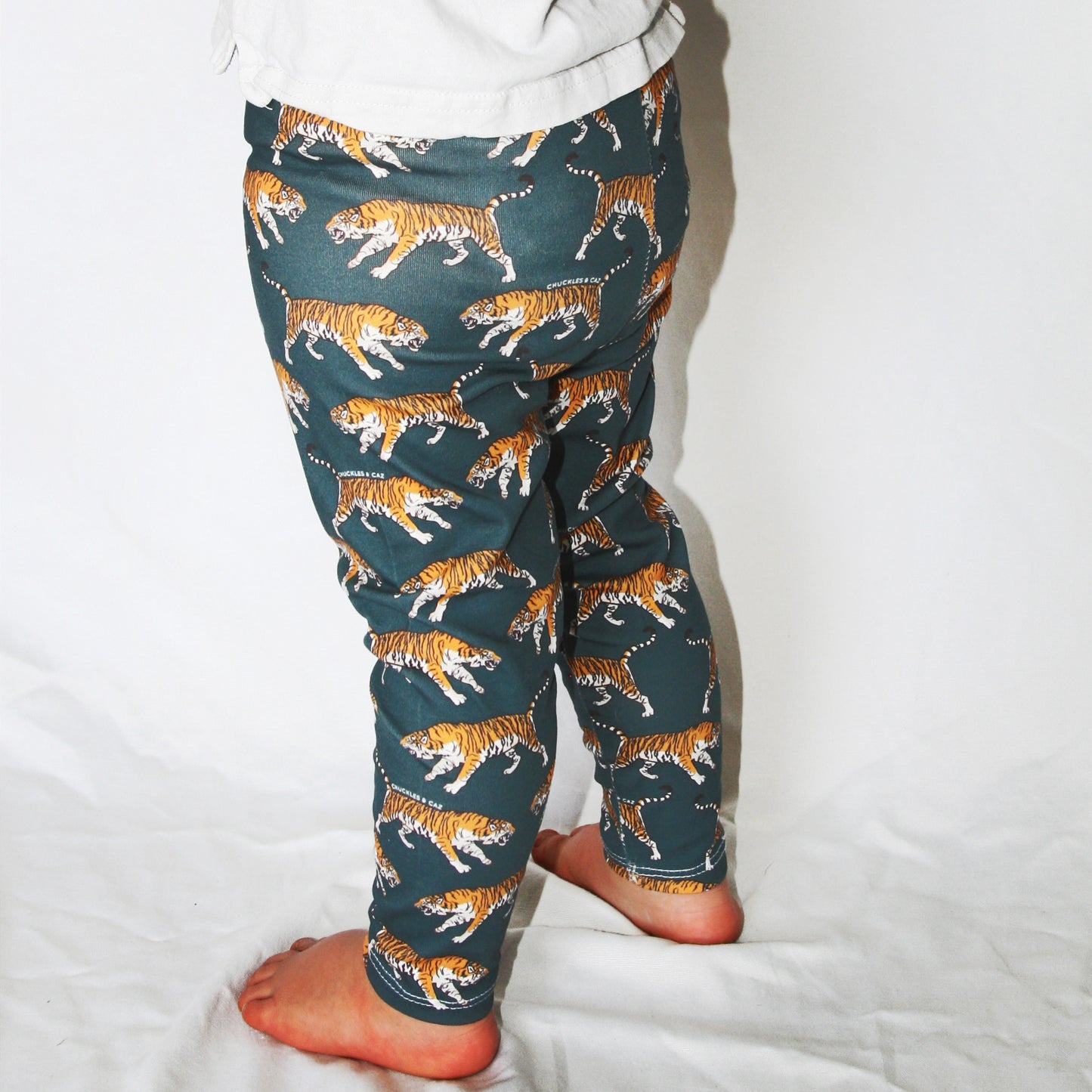 Navy Tiger Leggings - Chuckles & Caz