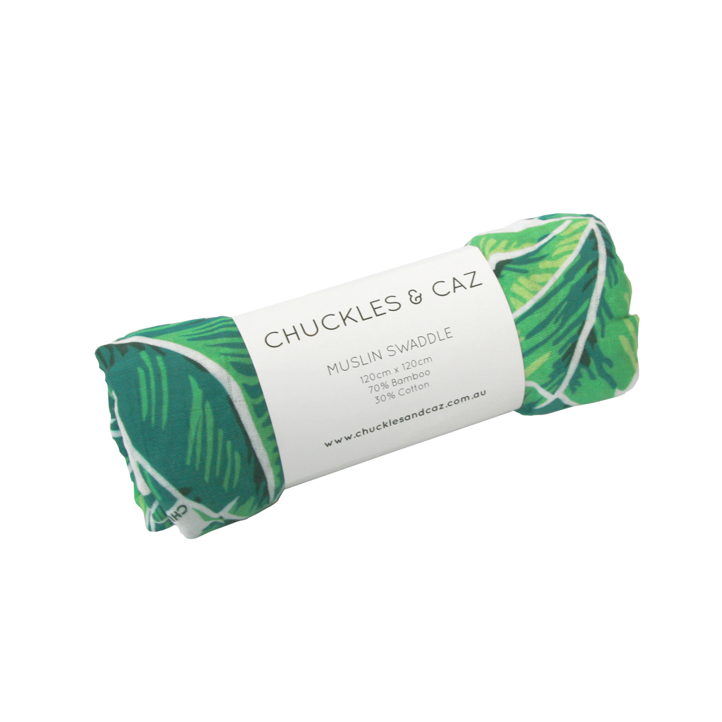 Tropical Palm Muslin Swaddle - Chuckles & Caz