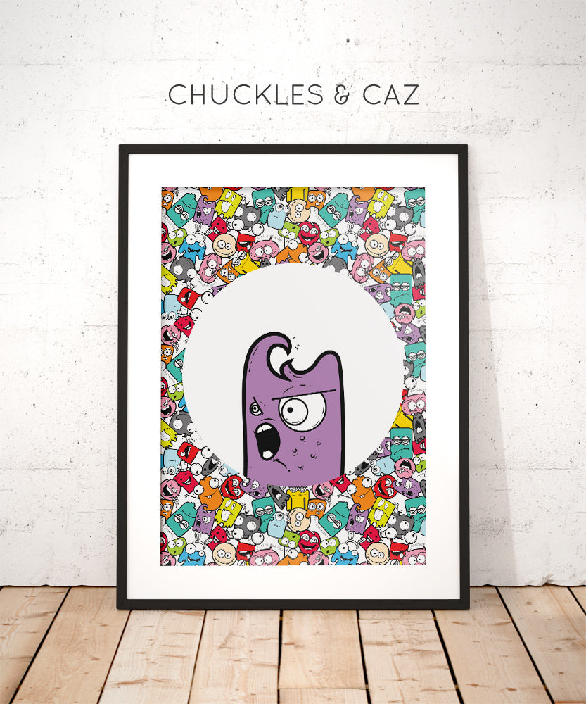 Little Monster Patricia Digital Artwork - Chuckles & Caz