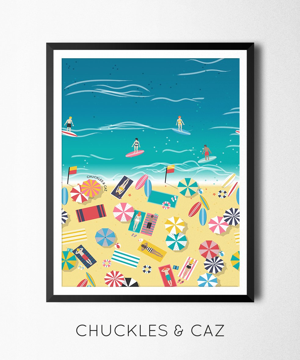 Aerial View Digital Artwork - Chuckles & Caz