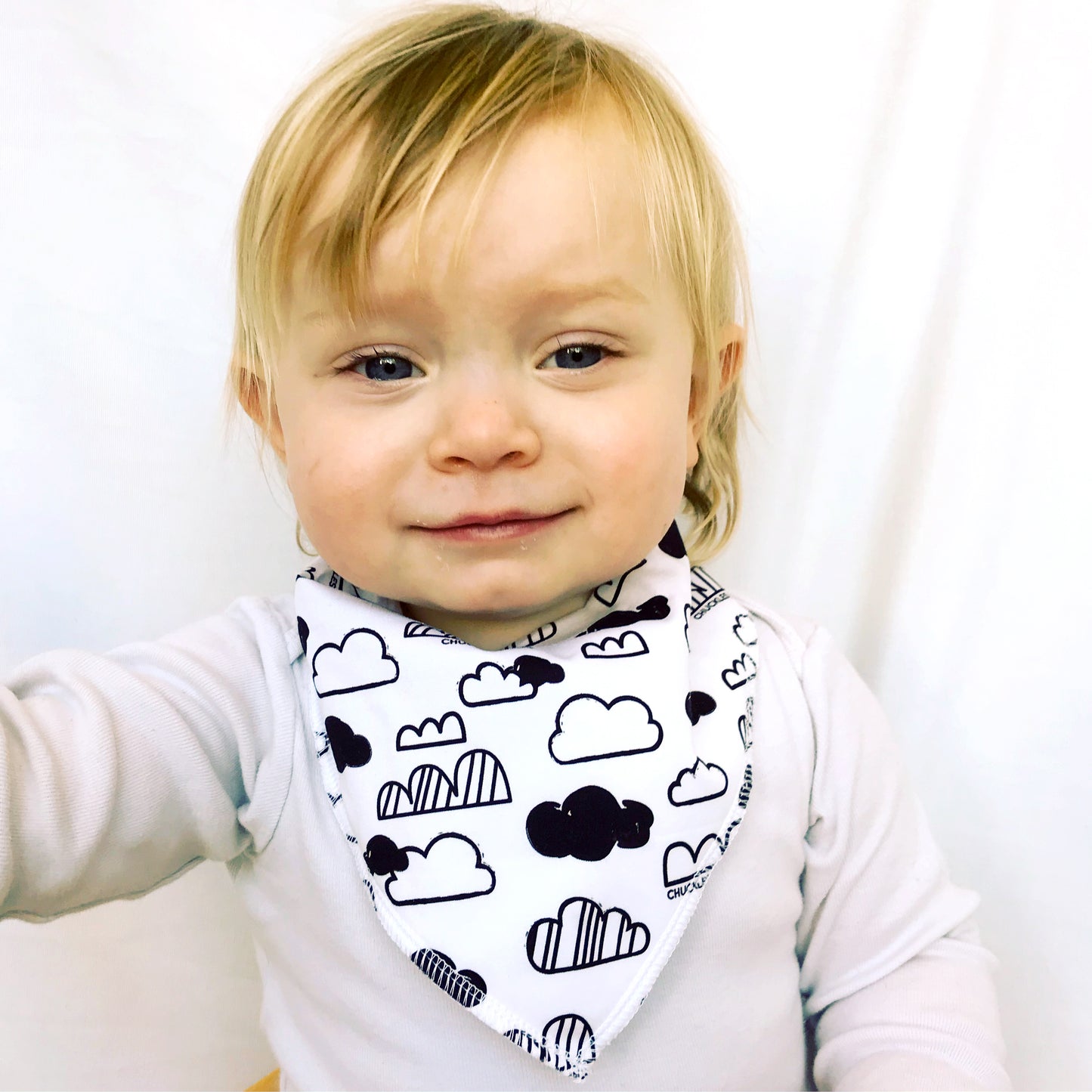 Clouds Dribble Bib - Chuckles & Caz