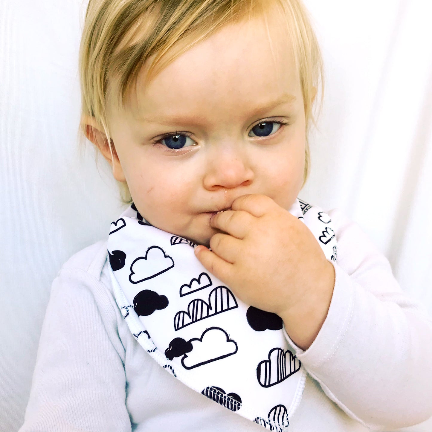 Clouds Dribble Bib - Chuckles & Caz