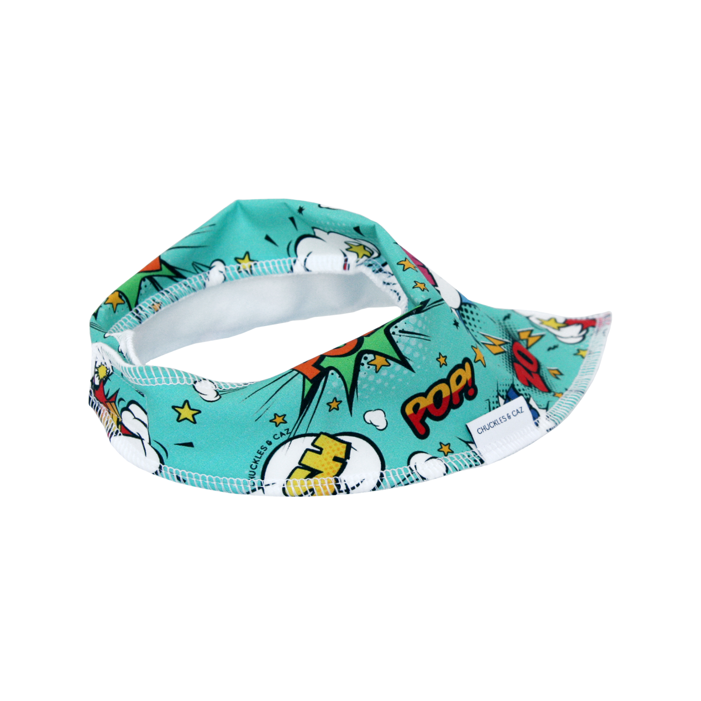 Comic Book Dribble Bib - Chuckles & Caz