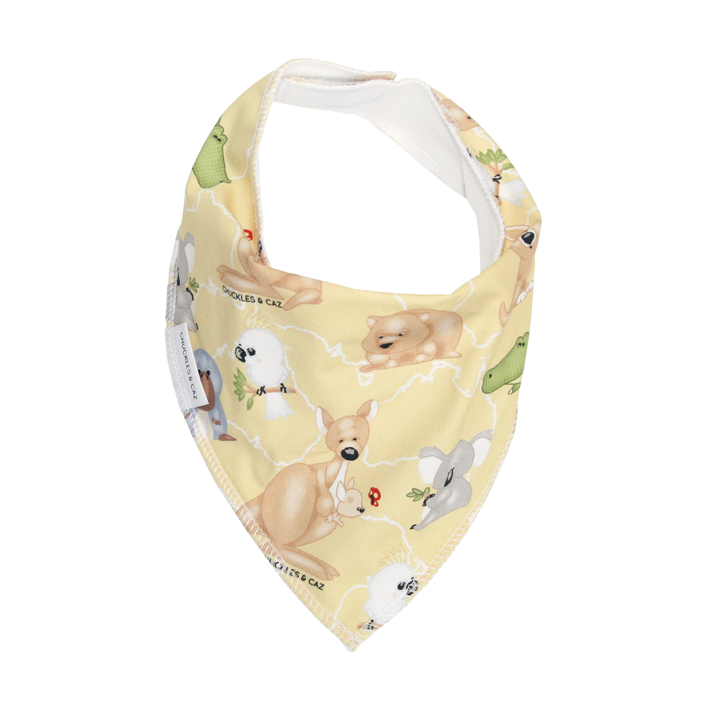 Cute Australian Animals Baby Booties & matching Dribble Bib - Gift Set - Chuckles & Caz
