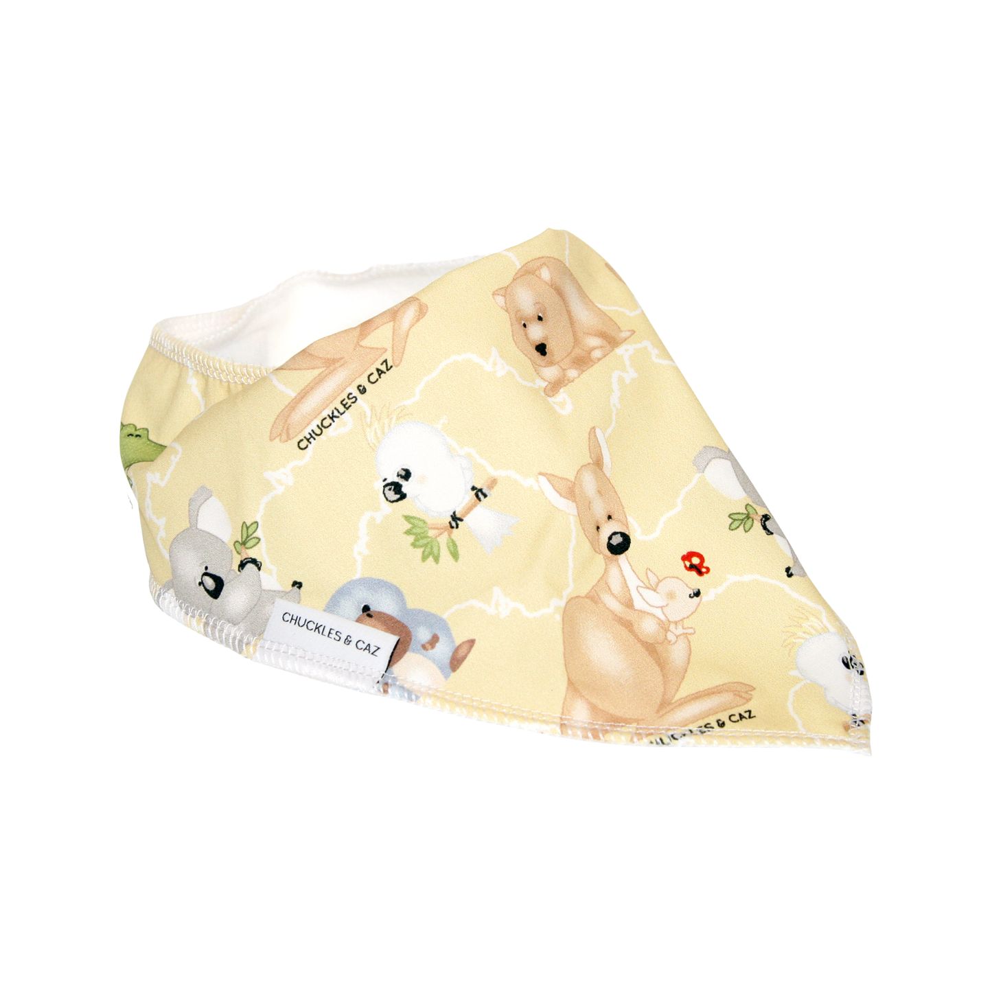 Cute Australian Animals Dribble Bib - Chuckles & Caz
