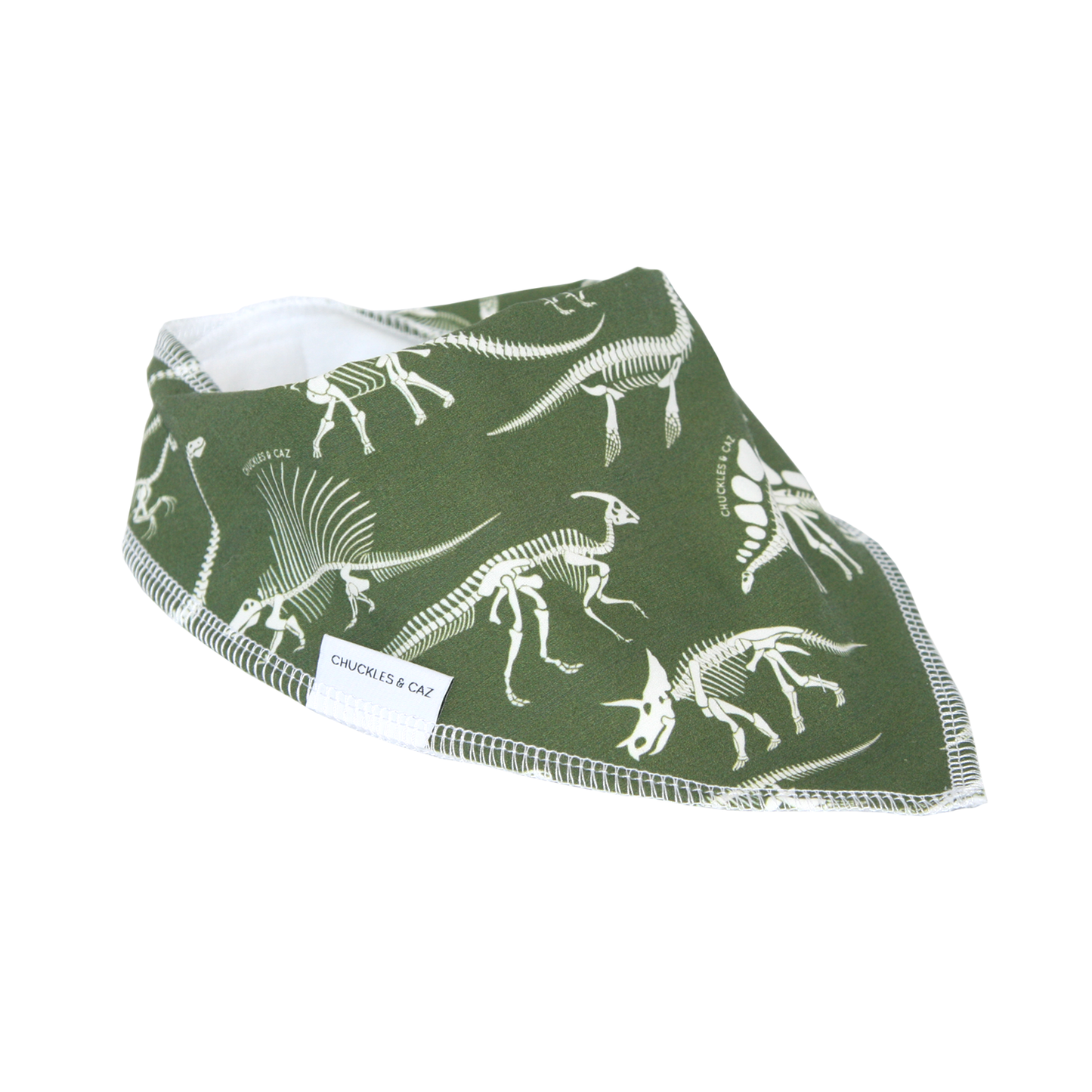 Dionsaur Skeleton Dribble Bib - Chuckles & Caz