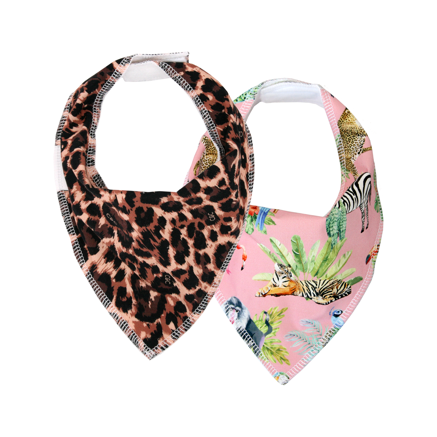 Girls Dribble Bib 2pk - Gift Set 1 - Chuckles & Caz