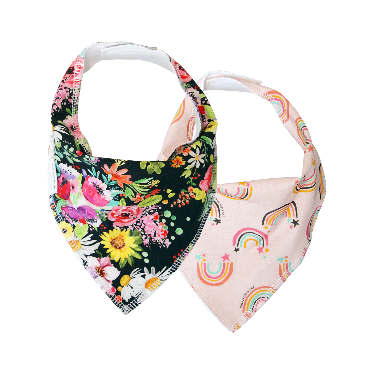 Girls Dribble Bib 2pk - Gift Set 3 - Chuckles & Caz