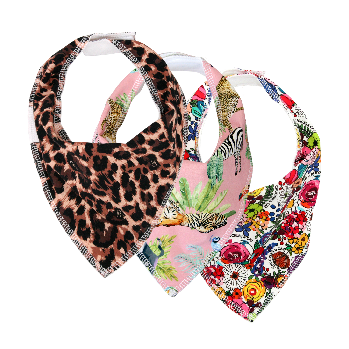Girls Dribble Bib 3pk - Gift Set 1 - Chuckles & Caz