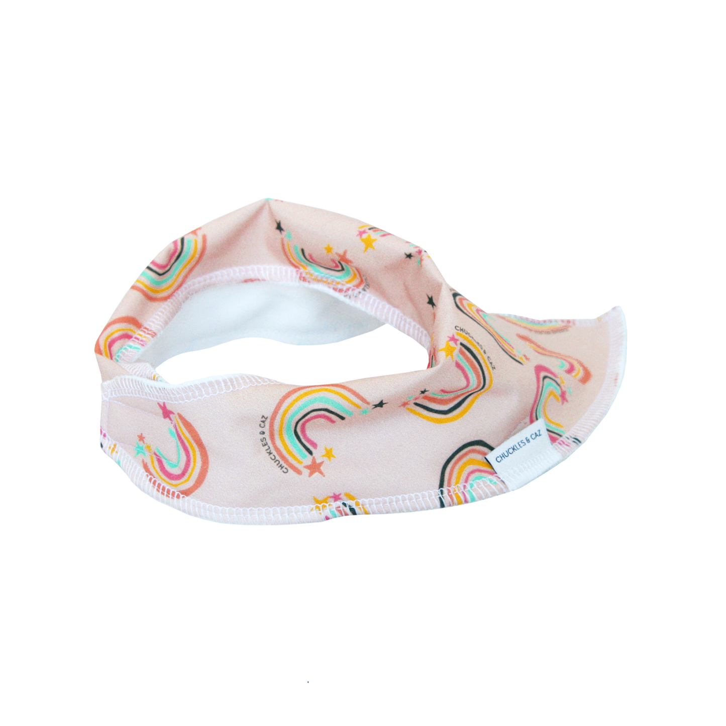 Handdrawn Rainbow Dribble Bib - Chuckles & Caz