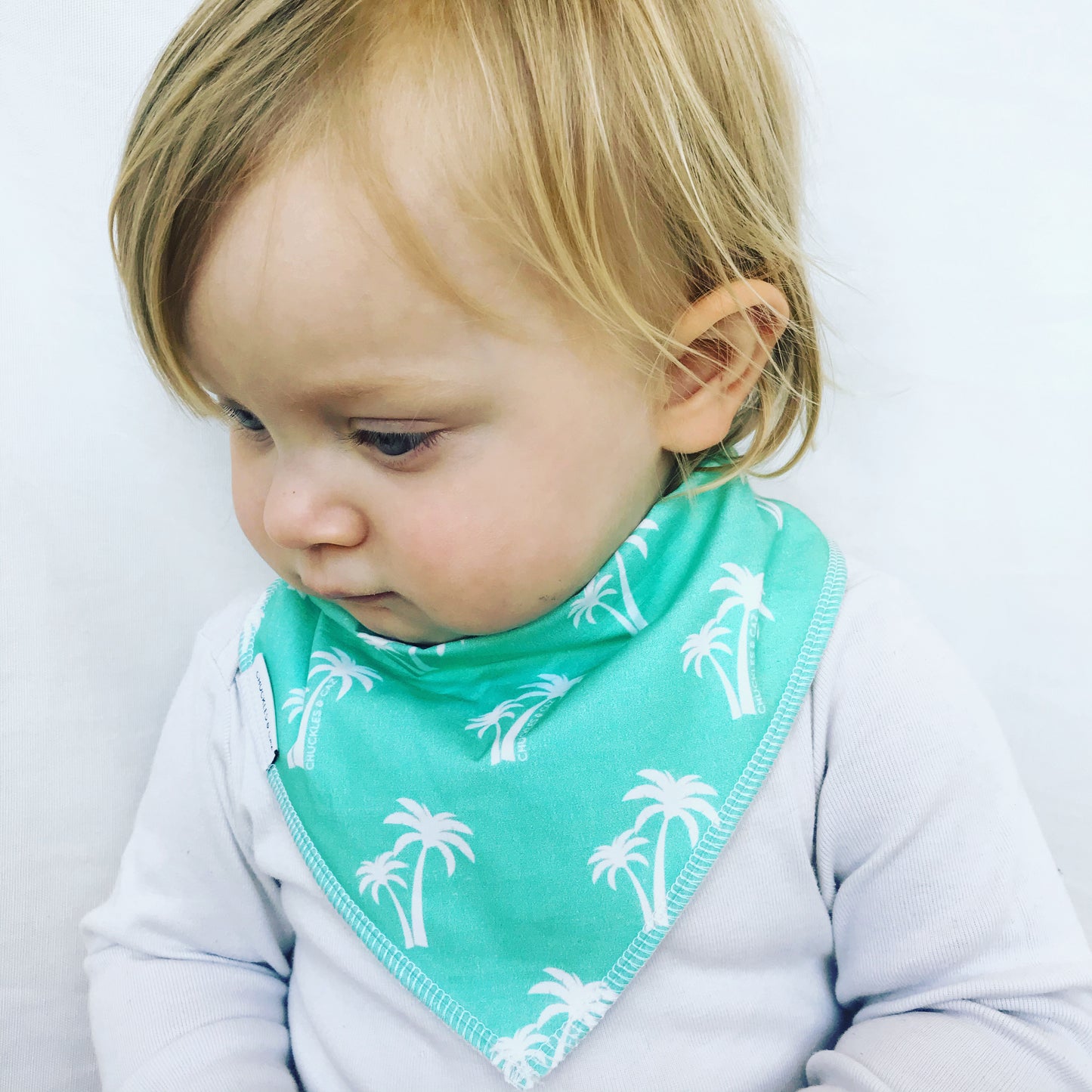 Island Palm Dribble Bib - Chuckles & Caz