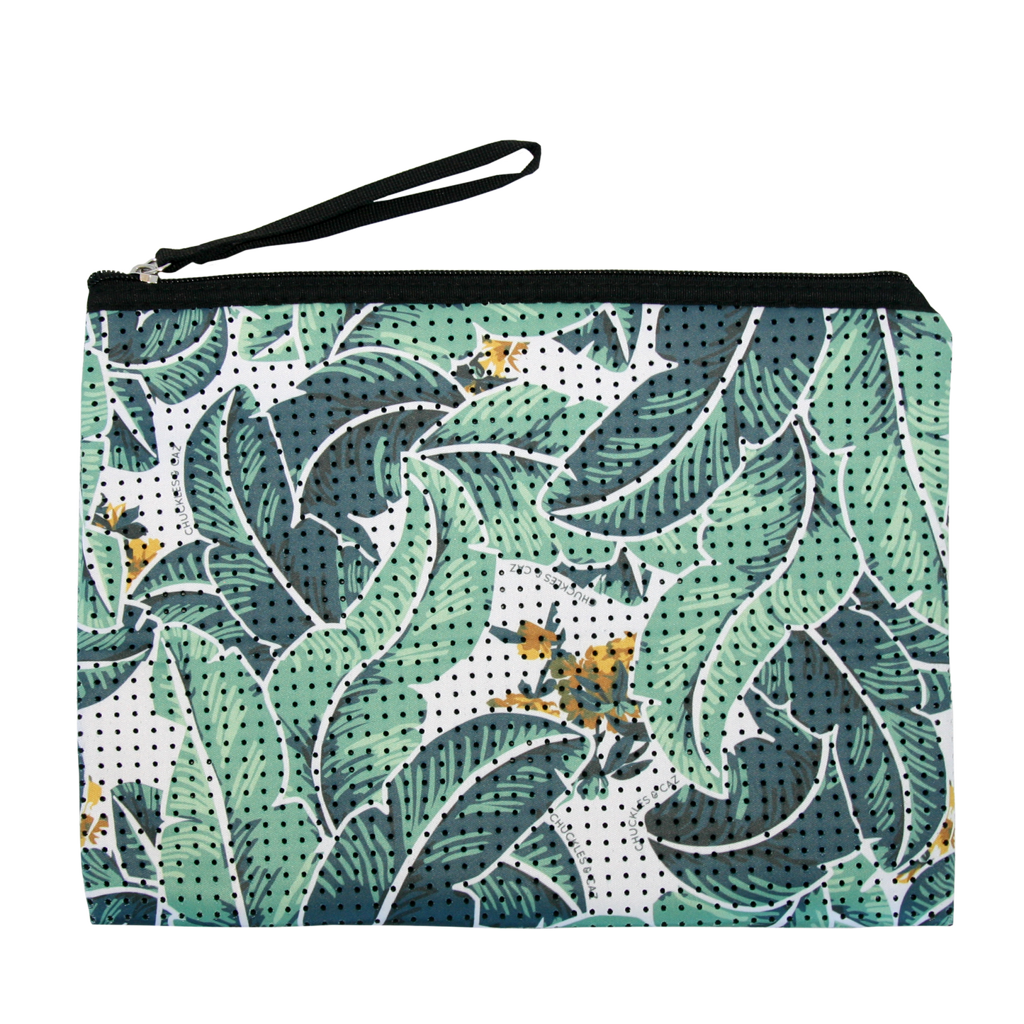 Large Tropical Palm Neoprene Purse - Chuckles & Caz