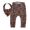 Leopard Leggings & matching Dribble Bib - Gift Set - Chuckles & Caz