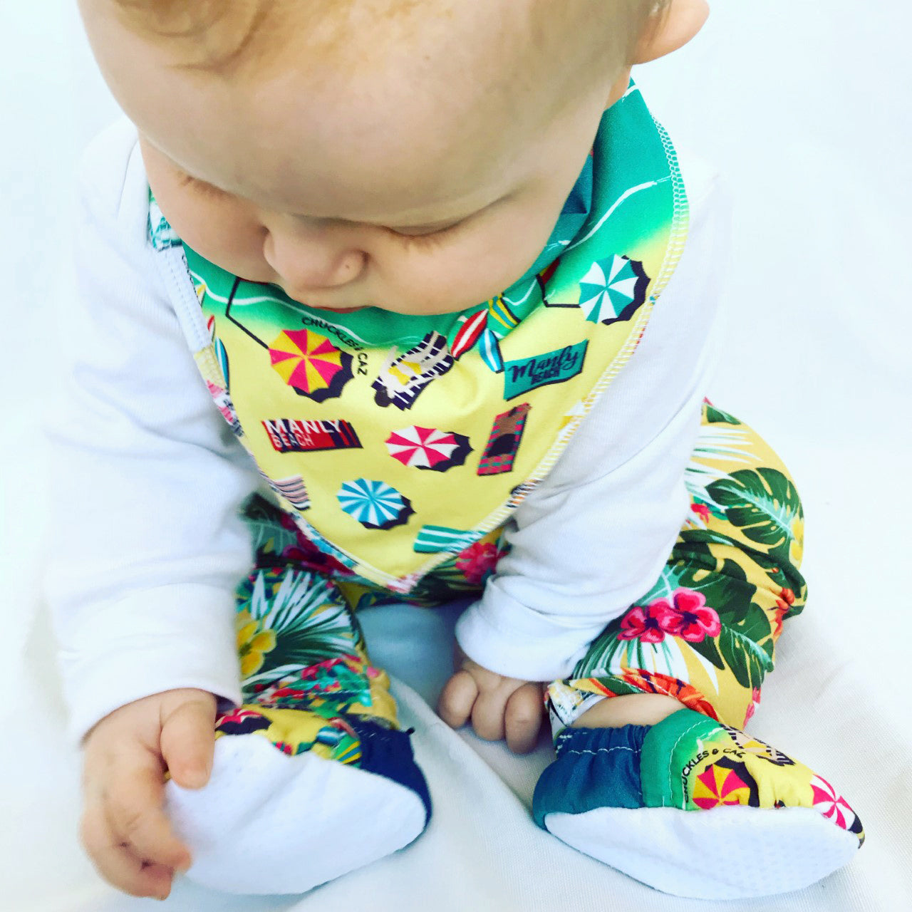 Manly Beach Baby Booties - Chuckles & Caz