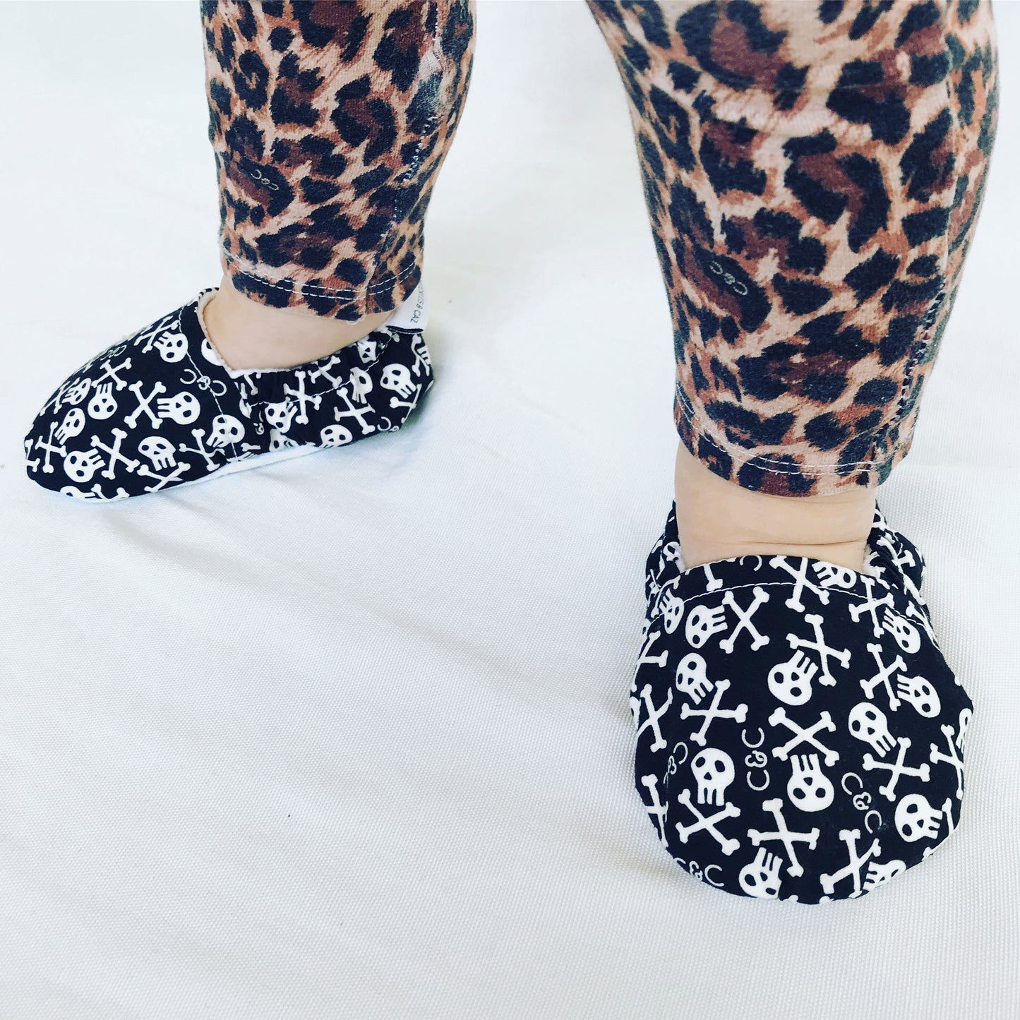 Mono Skullz Baby Booties - Chuckles & Caz