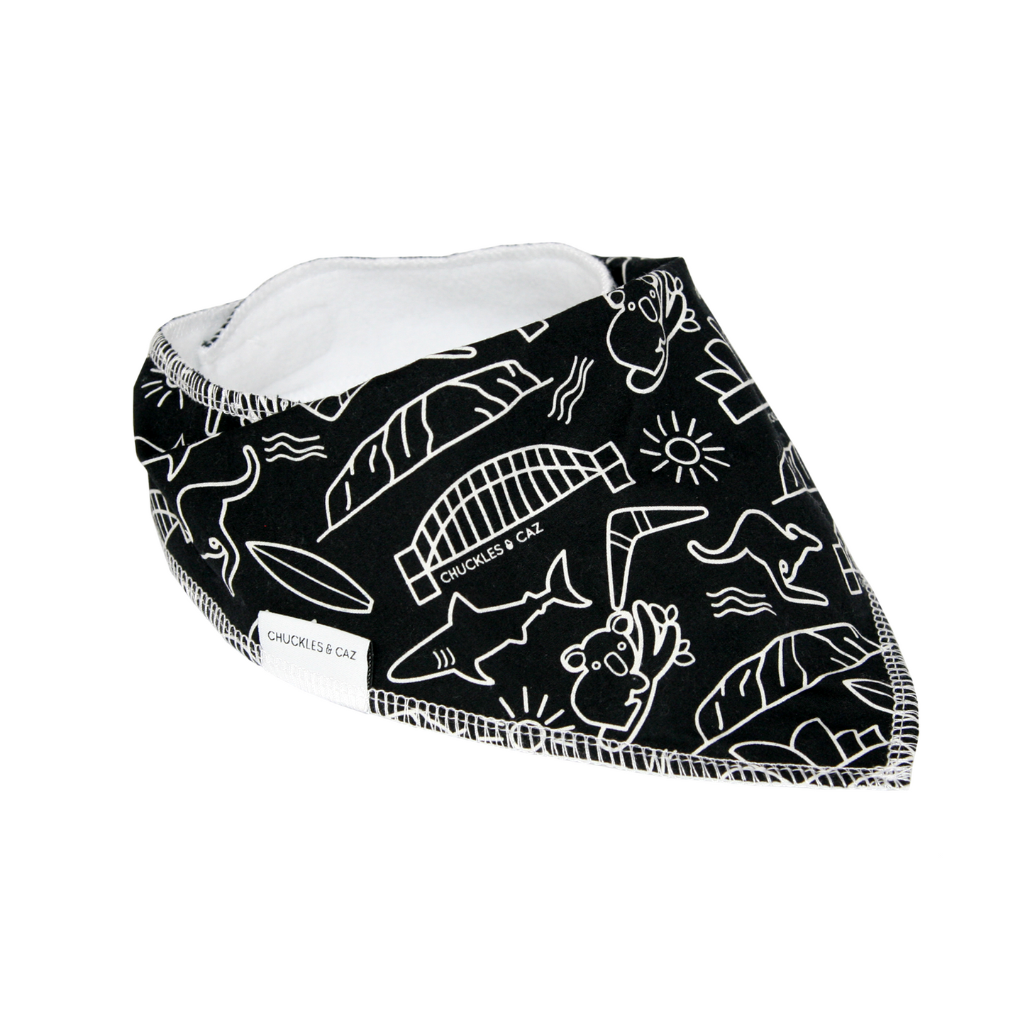 Australian Icon Dribble Bib - Chuckles & Caz