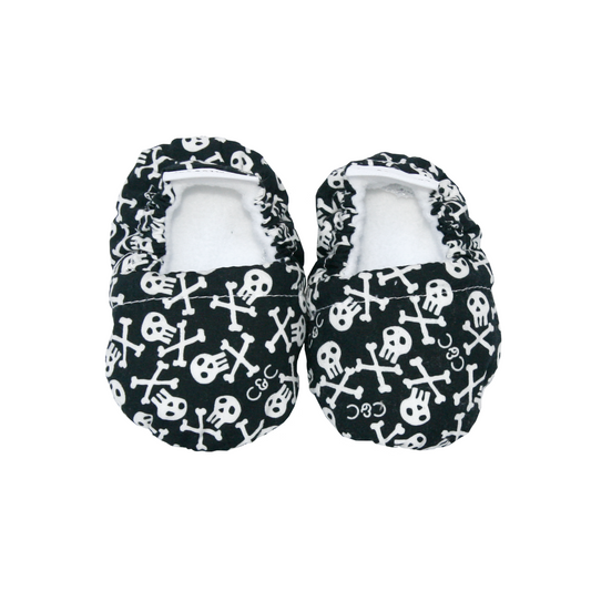 Mono Skullz Baby Booties - Chuckles & Caz