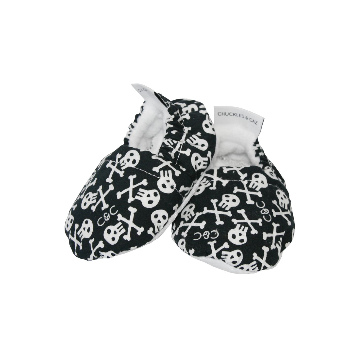 Mono Skullz Baby Booties - Chuckles & Caz