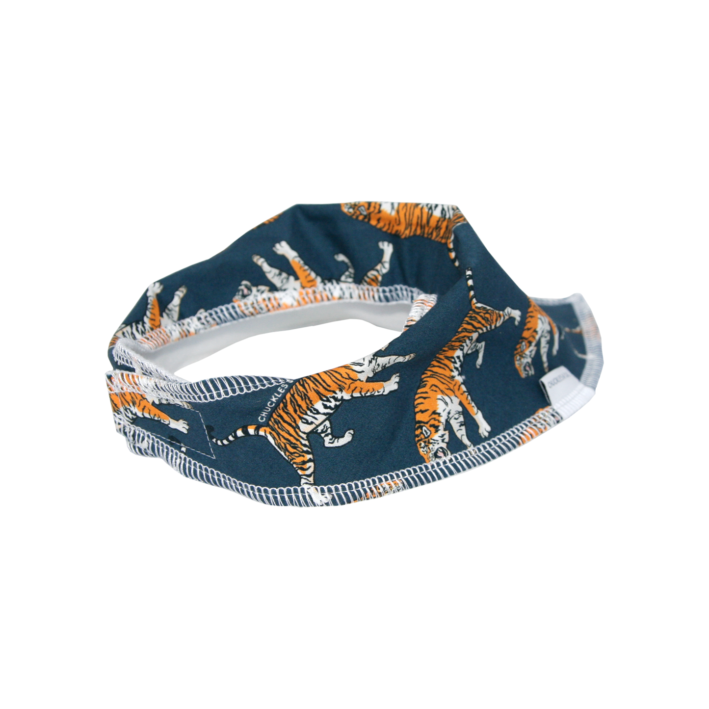 Navy Tiger Dribble Bib - Chuckles & Caz