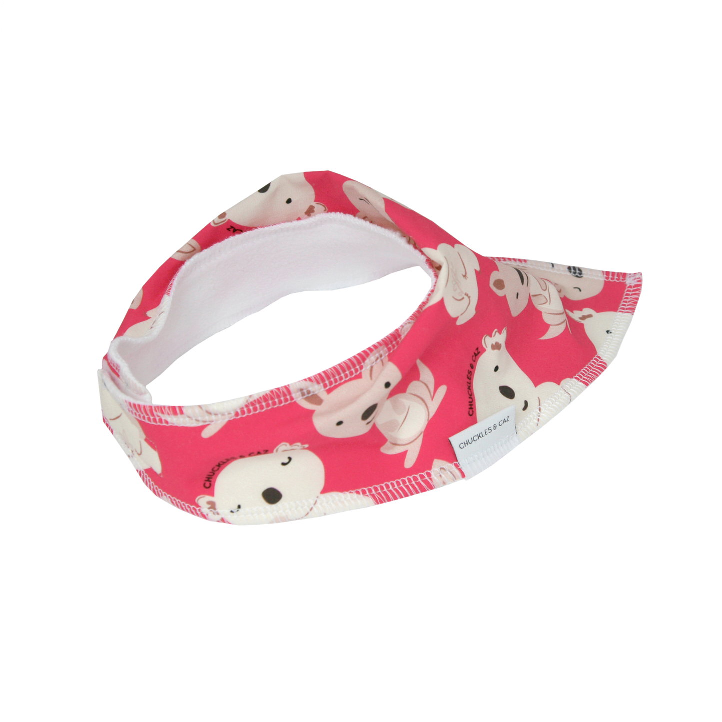 Pink Kangaroo & Koala Dribble Bib - Chuckles & Caz