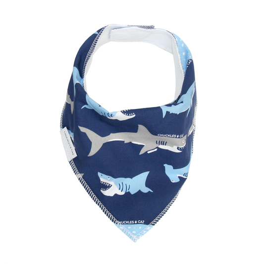 Shark Dribble Bib - Chuckles & Caz