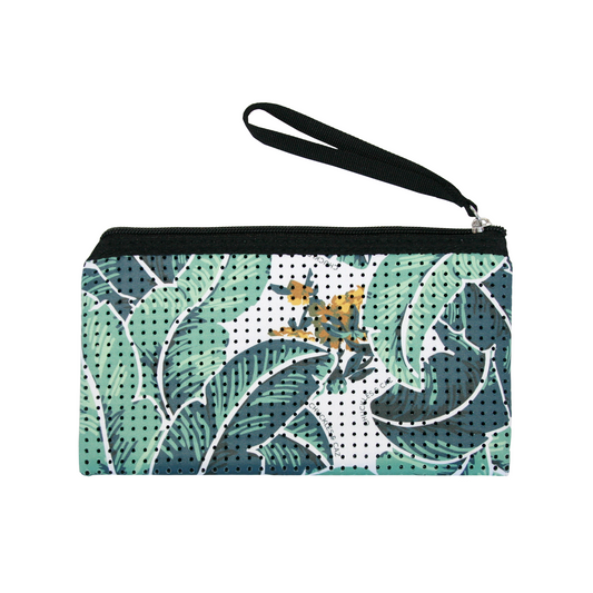Small Tropical Palm Neoprene Purse - Chuckles & Caz
