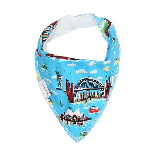 Sydney Harbour Dribble Bib - Chuckles & Caz