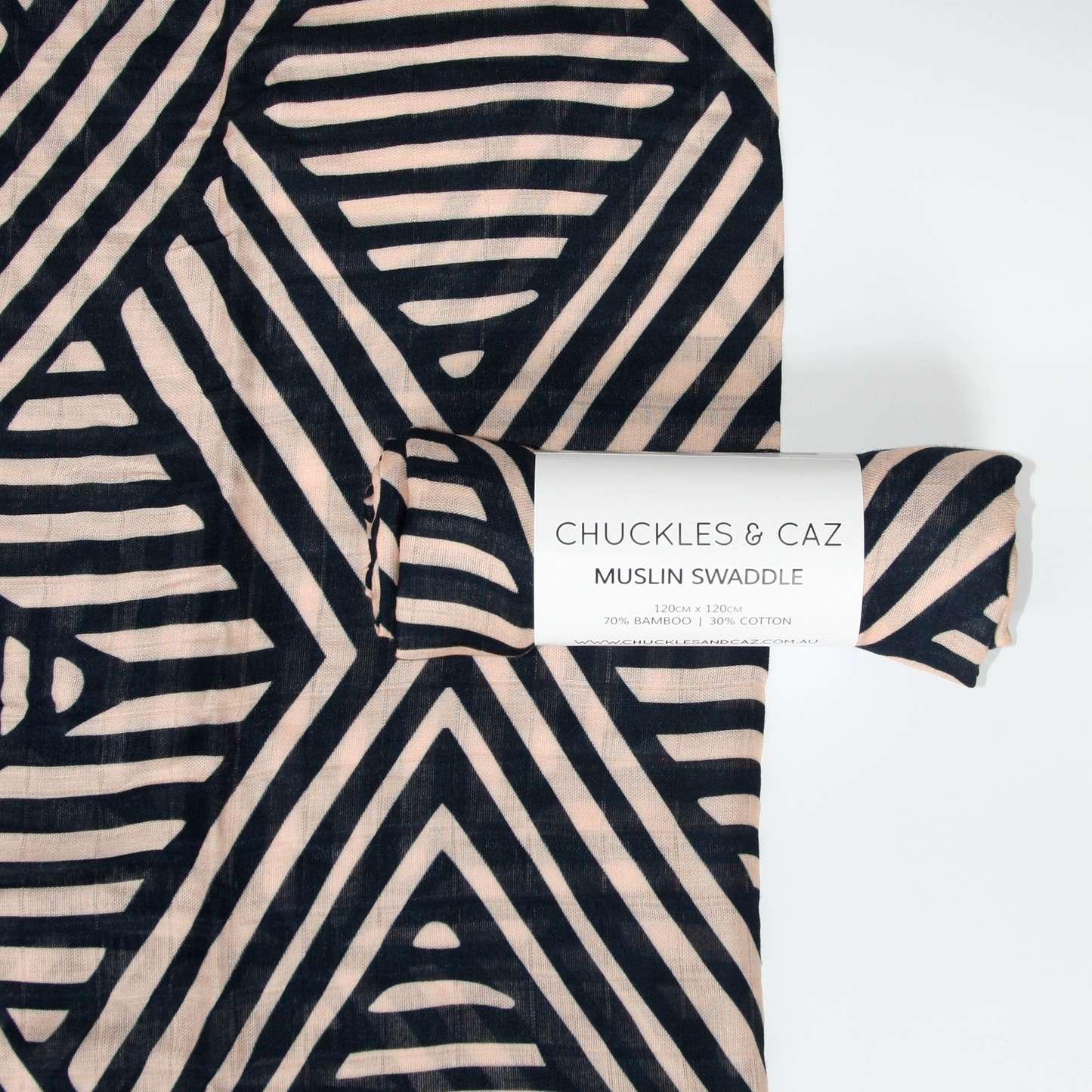 Tribal Geometric Muslin Swaddle - Chuckles & Caz