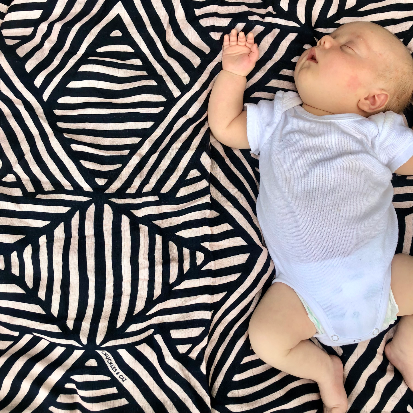 Tribal Geometric Muslin Swaddle - Chuckles & Caz