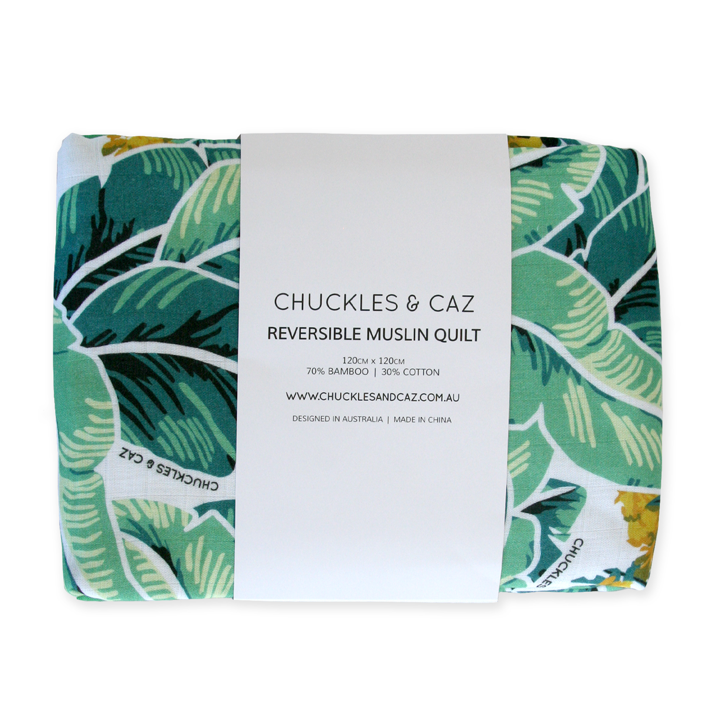Tropical Palm Muslin Quilt - Chuckles & Caz