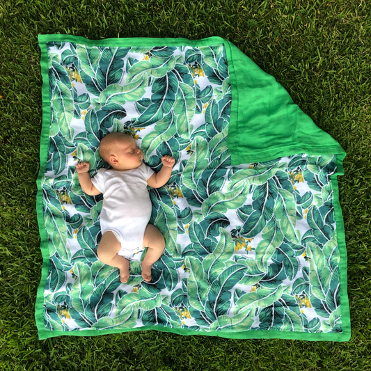 Tropical Palm Muslin Quilt - Chuckles & Caz