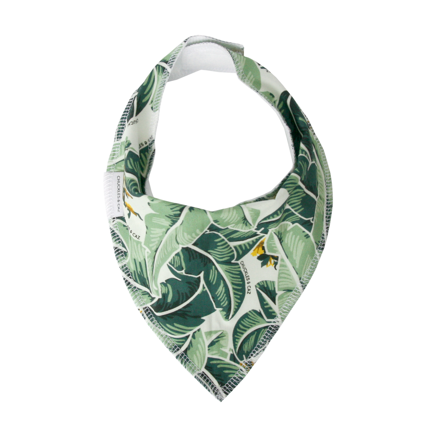 Tropical Palm Dribble Bib - Chuckles & Caz