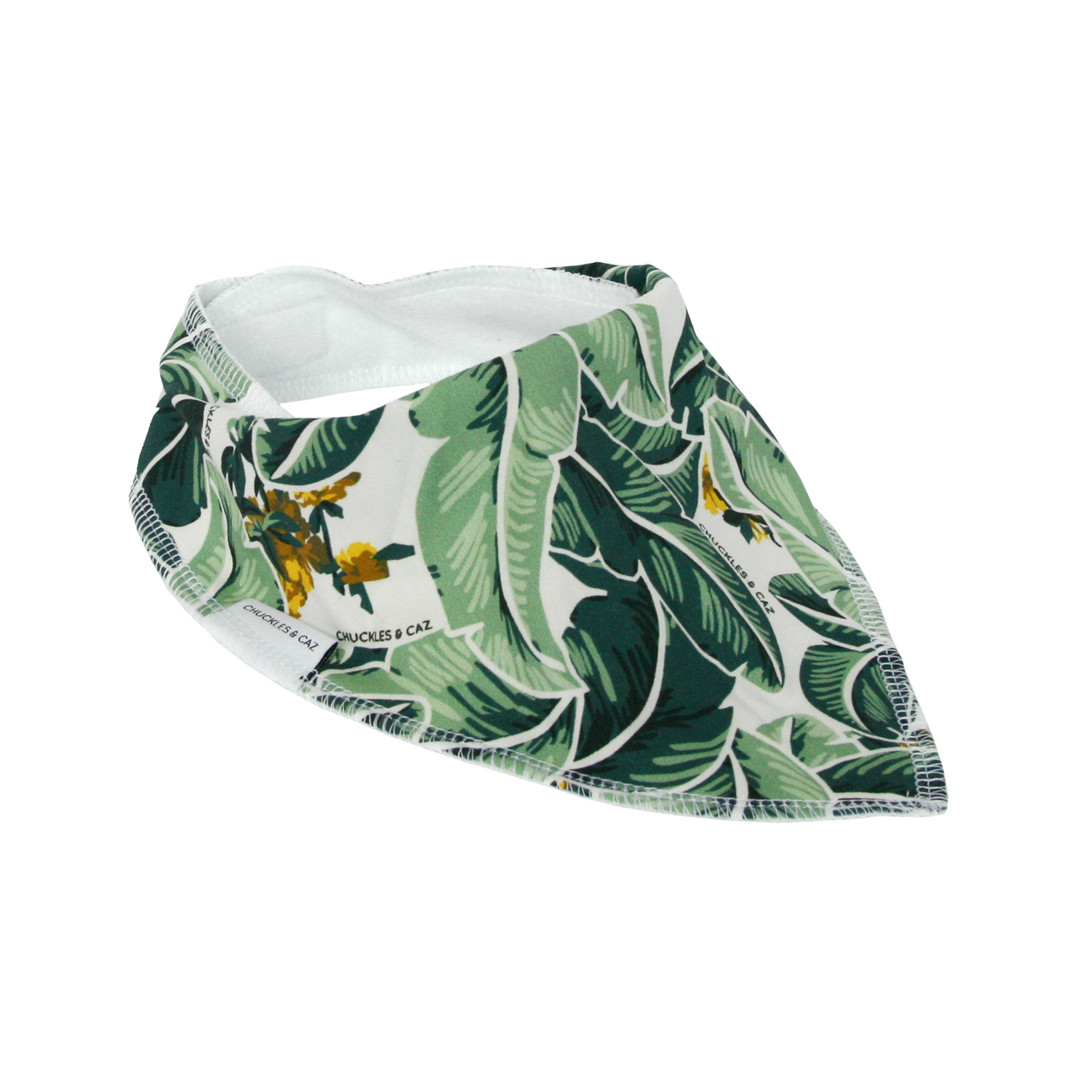 Tropical Palm Dribble Bib - Chuckles & Caz