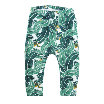 Tropical Palm Leggings & matching Dribble Bib - Gift Set