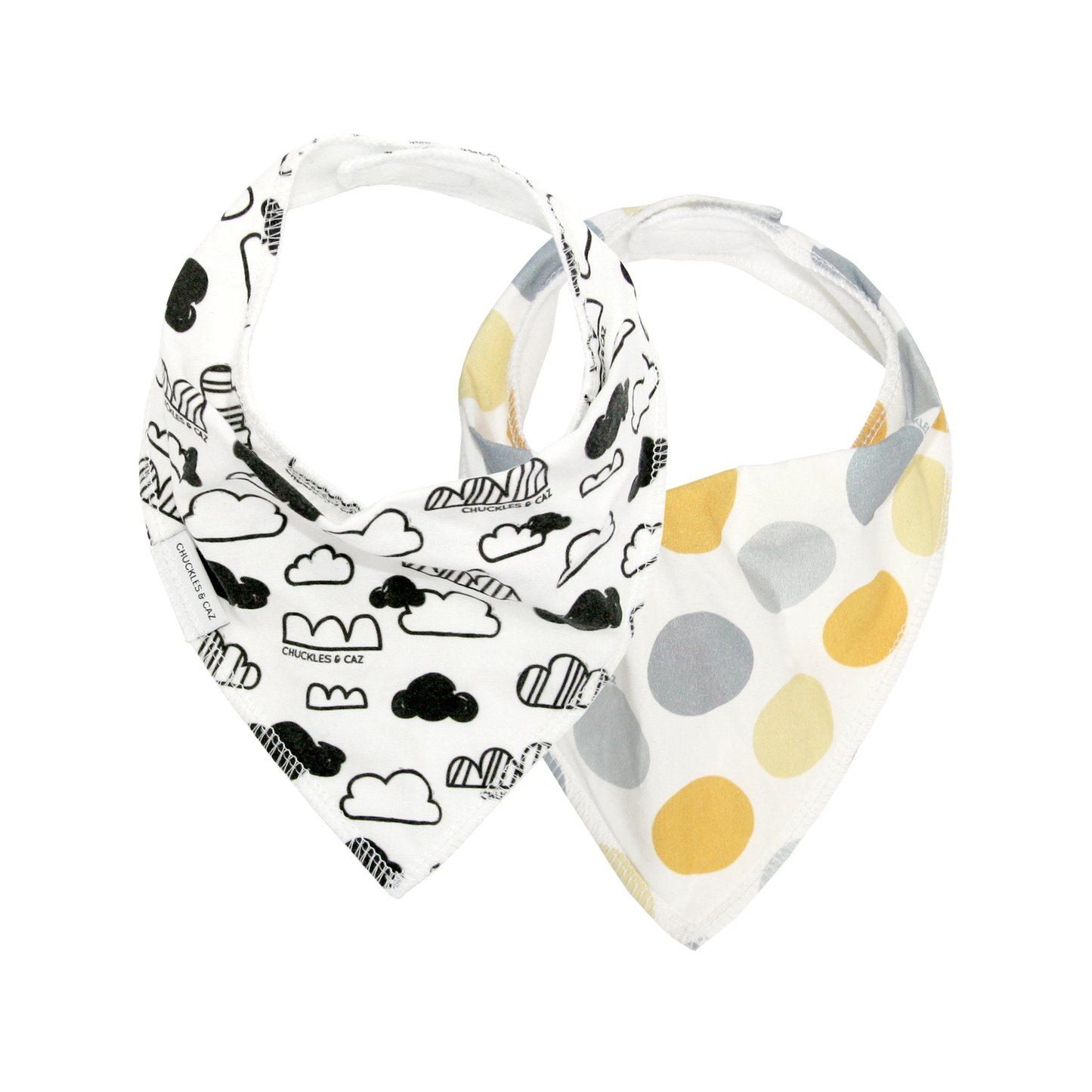 Unisex Dribble Bib 2pk - Gift Set 2 - Chuckles & Caz