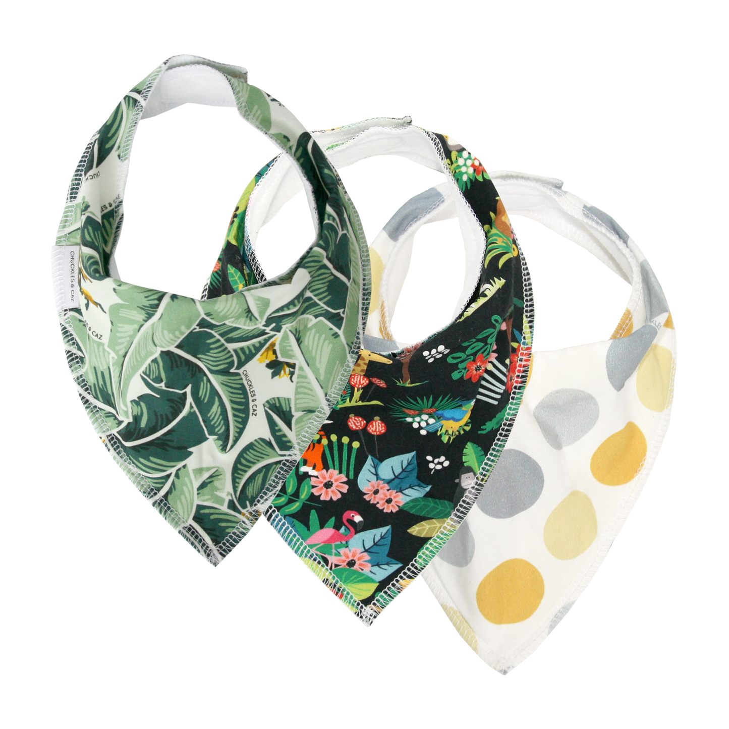 Unisex Dribble Bib 3pk - Gift Set 1 - Chuckles & Caz