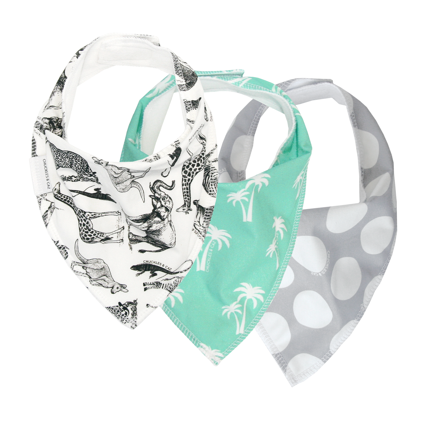 Unisex Dribble Bib 3pk - Gift Set 2 - Chuckles & Caz