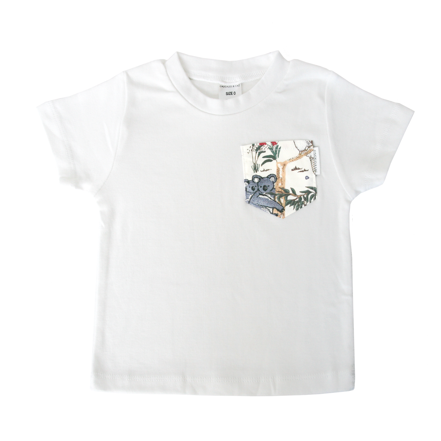 Australian Sketched Animals Print Pocket Tee - Chuckles & Caz