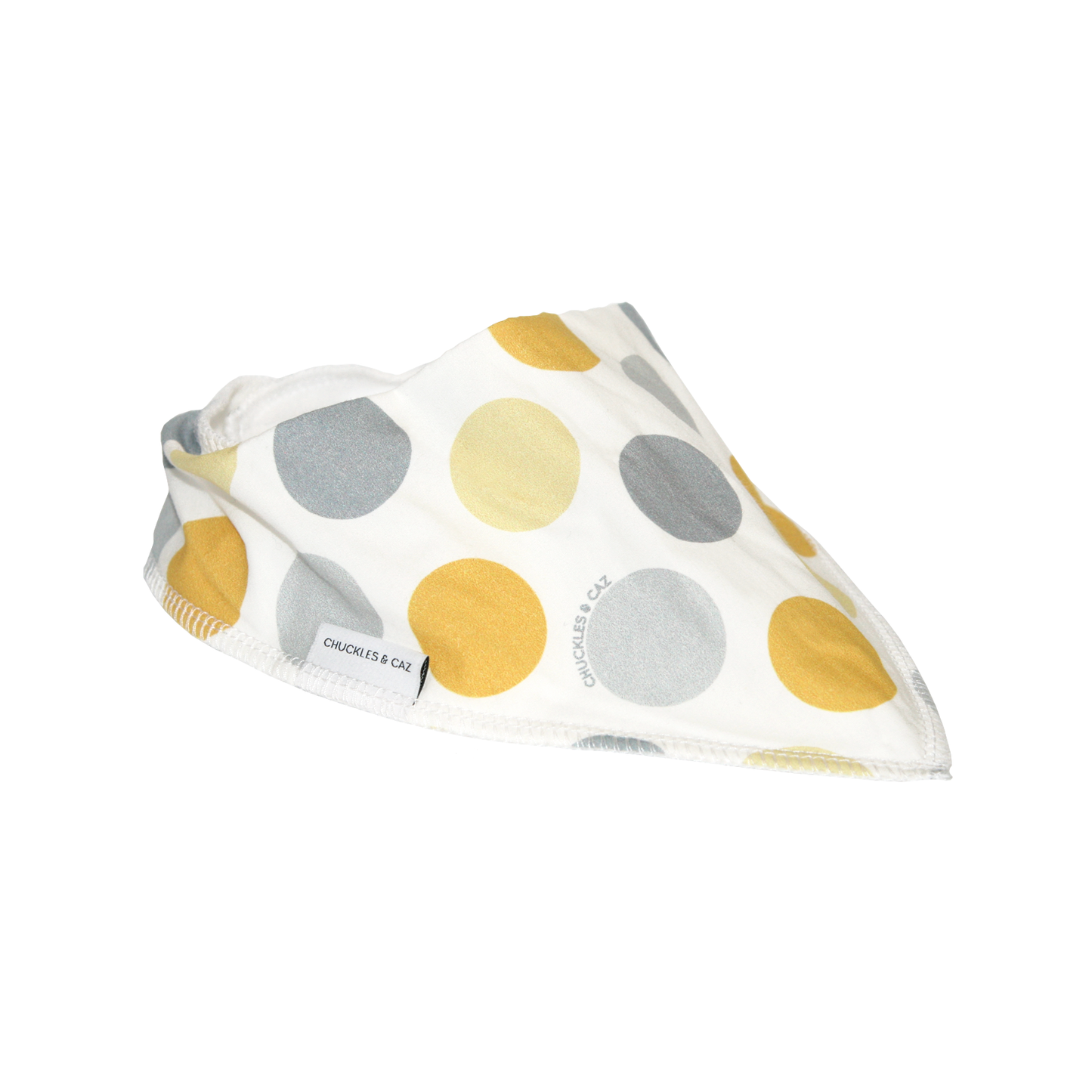 Yellow Spot Dribble Bib - Chuckles & Caz