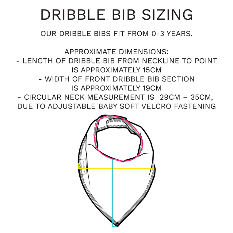 Dribble Bib Sizing - Chuckles & Caz