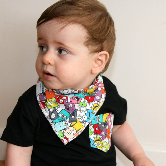 Little Monsters Dribble Bib - Chuckles & Caz