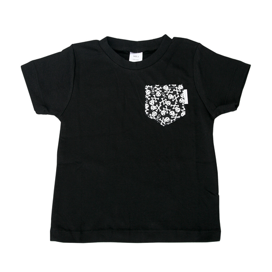 Mono Skullz Print Pocket Tee - Chuckles & Caz
